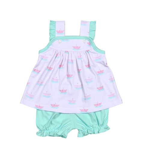 Tina's Paper Boat Bloomer Set