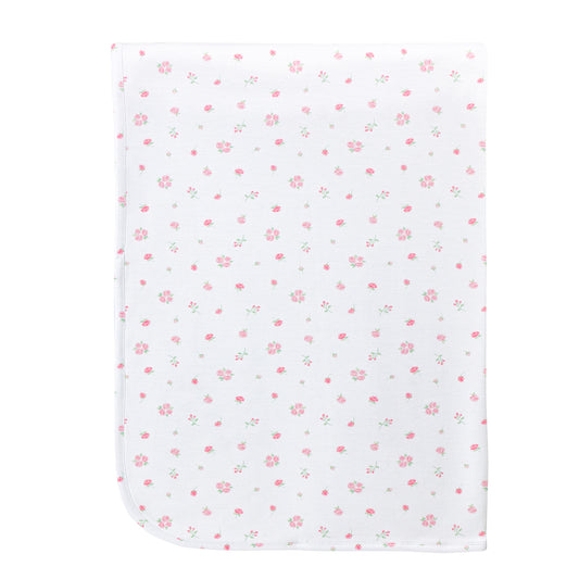Tiny Roses Receiving Blanket