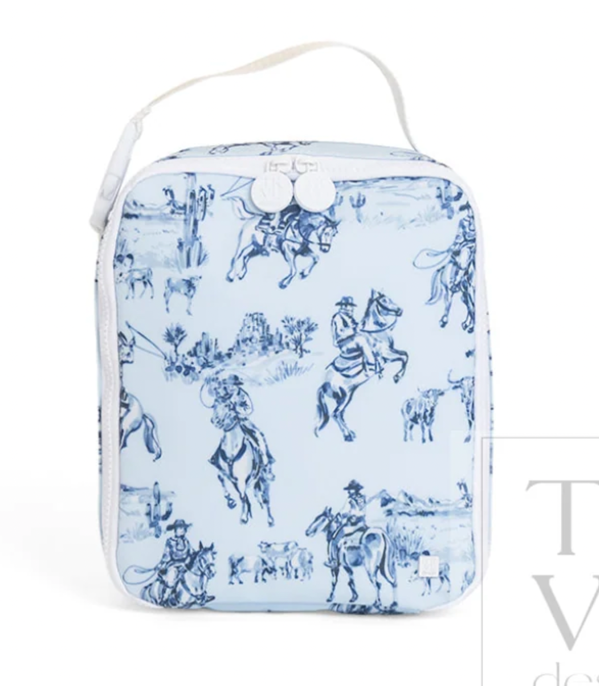 TRVL Cowboy Toile Lunch Bag