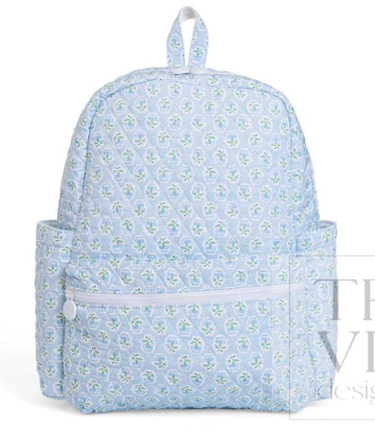 TRVL Petite Fleur Blue Quilted XL Backpacker