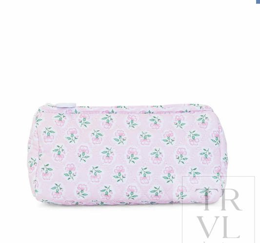 TRVL Petite Fleur Pink Quilted Pochette Bag
