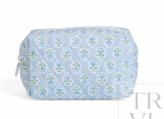 TRVL Petite Fleur Blue Quilted Mini Day Bag