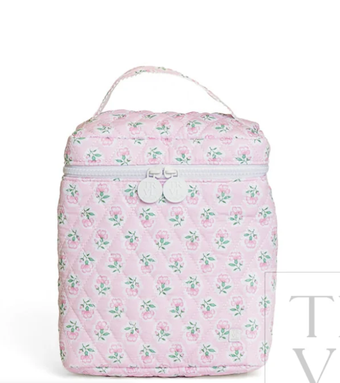 TRVL Petite Fleur Pink Quilted Go Go Lunch Bag