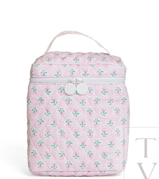 TRVL Petite Fleur Pink Quilted Go Go Lunch Bag