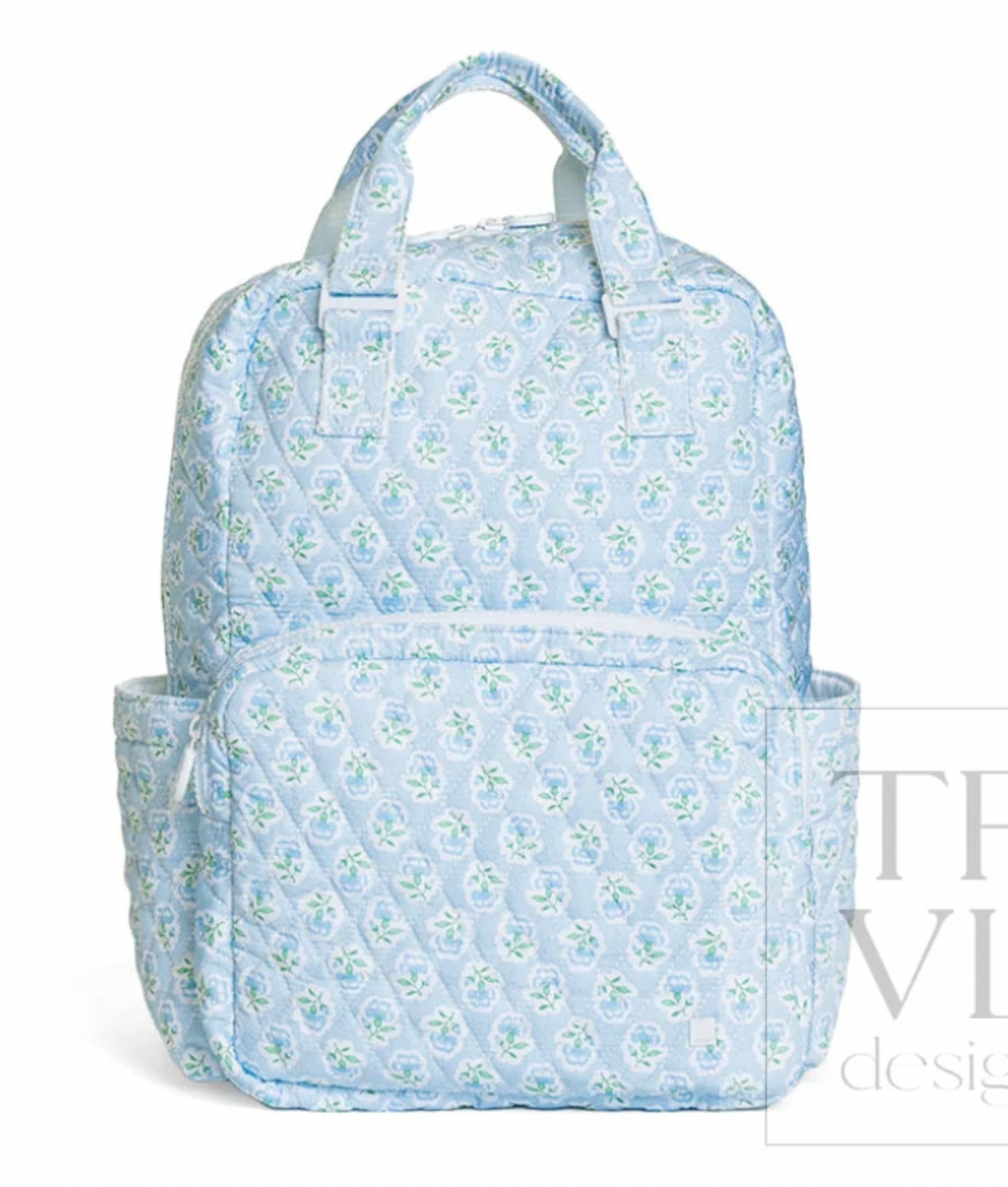 TRVL Quilted All You Need Bag-Petite Fleur Blue