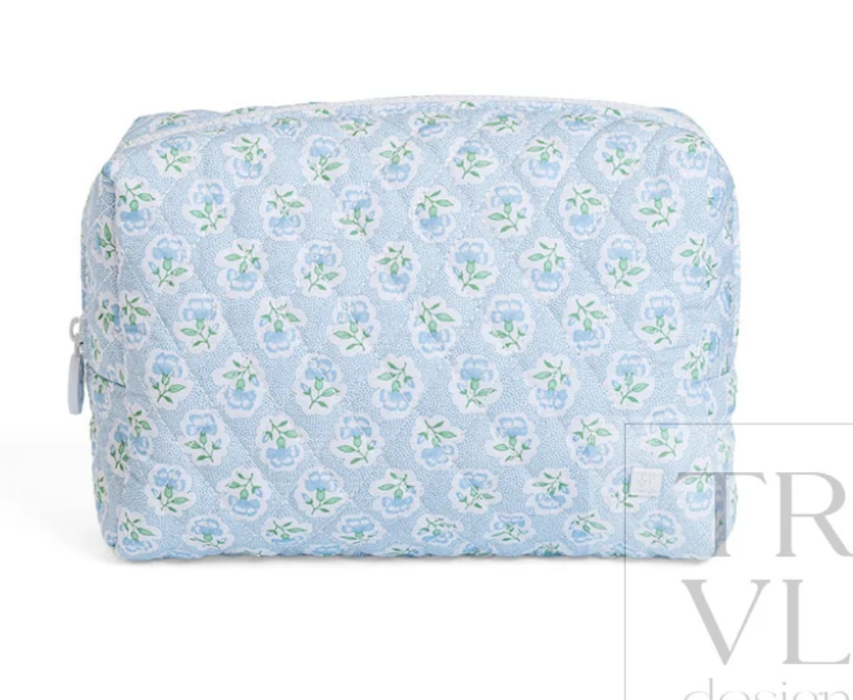 TRVL Quilted Petite Fleur Blue Everyday Bag