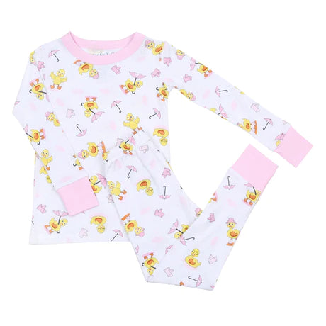 Pink Puddleduck Pajama Set