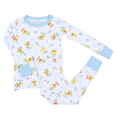 Blue Puddleduck Pajama Set